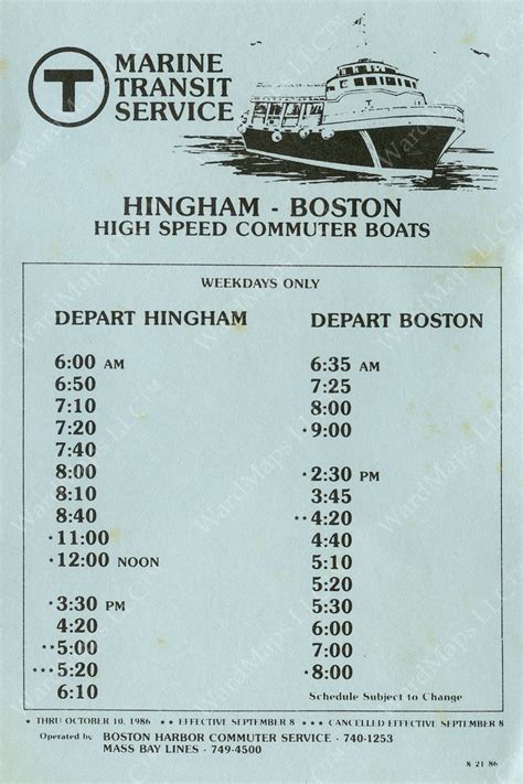 trip aboard a high-speed catamaran. . Hingham to boston ferry schedule